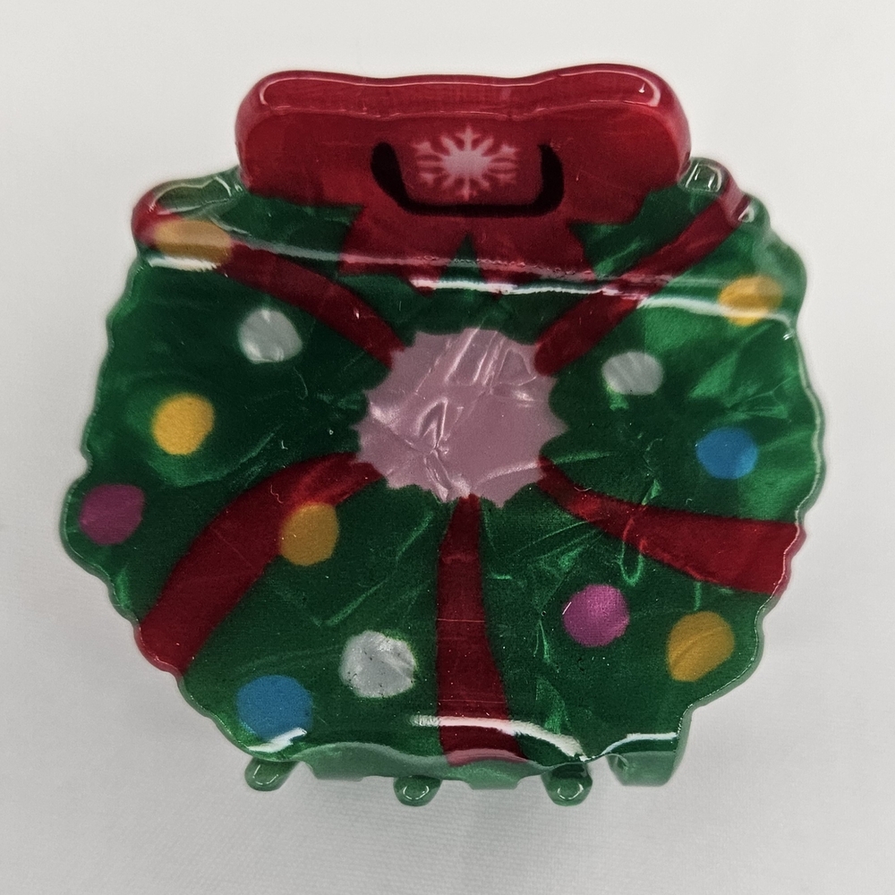 Christmas Wreath Hair Clip NEW